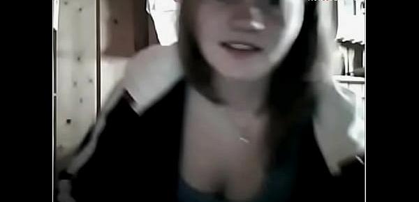  Blonde Girl Strips On Webcam